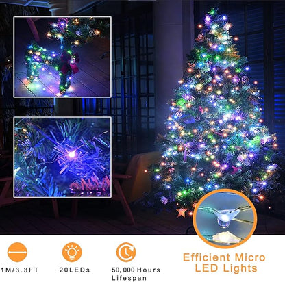 Fairy Lights Battery Operated String Lights, 6 Pack Mini Lights 20 LED 7ft Twinkle Firefly Starry Light for DIY Craft Mason Jar Bedroom Wedding Party Table Christmas Decoration (Mix-Colored)