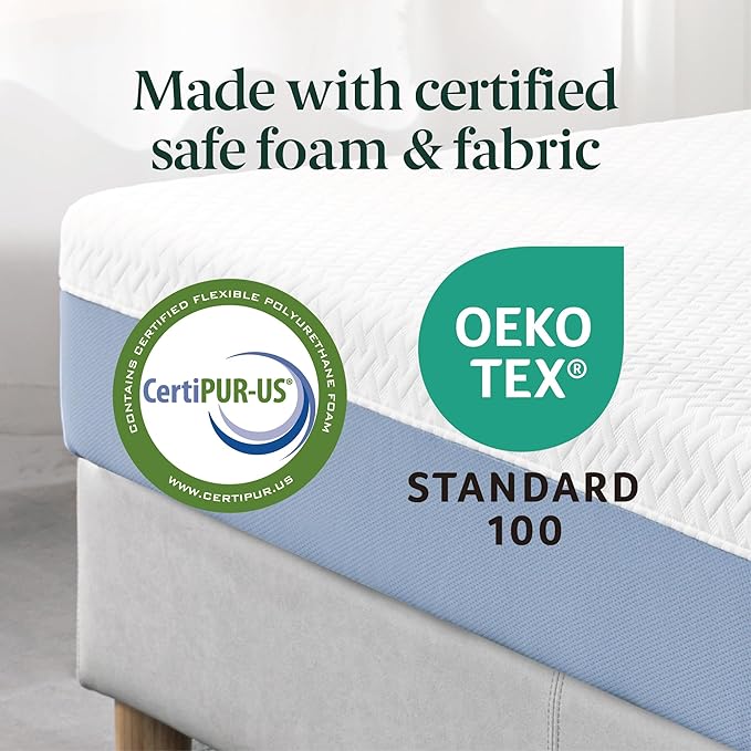 ZINUS 10 Inch Full Cooling Essential Memory Foam Mattress [NewVersion], Fiberglass Free, Medium Feel, Breathable Cooling Layers, Certified Safe Materials