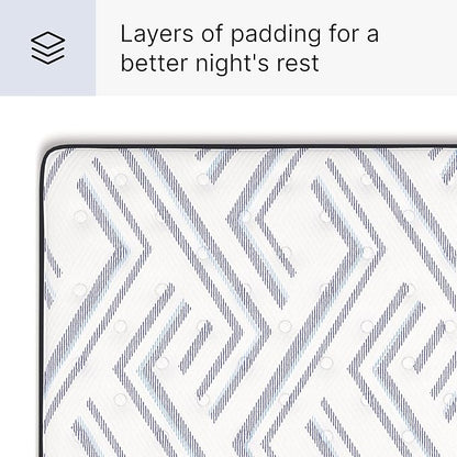 Signature Design by Ashley Full Size Stack 12 Inch Hybrid Medium Plush Cooling Gel Infused Memory Foam Mattress for Pressure Relief, Fiberglass Free, Mattress in A Box