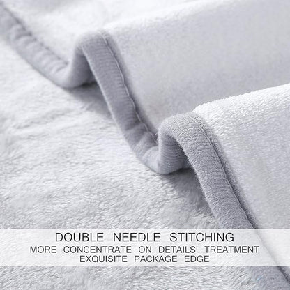Soft King Size Blanket All Season Warm Fuzzy Microplush Lightweight Thermal Fleece Blankets for Couch Bed Sofa,90x108 Inches,Gray