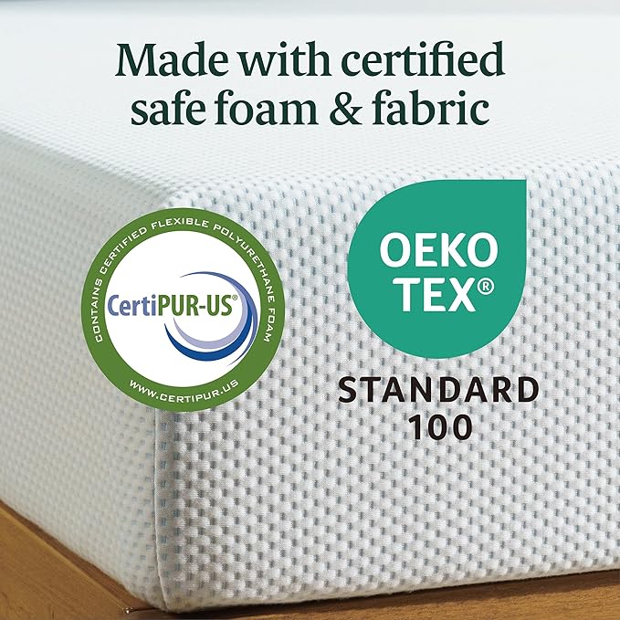 ZINUS 10 Inch Green Tea Cooling Memory Foam Mattress [New Version], King, Fiberglass Free, Medium Firmness, Cooling Gel Foam, Certified Safe Foams & Fabric, Mattress in A Box