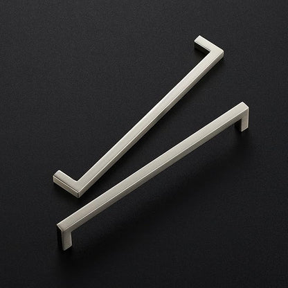 Ravinte 5 Pack Solid 7-1/2 Inch Center to Center Slim Square Bar Drawer Handles - Kitchen Cabinet Hardware Brushed Nickel Pulls - Handles for Cabinets and Drawers