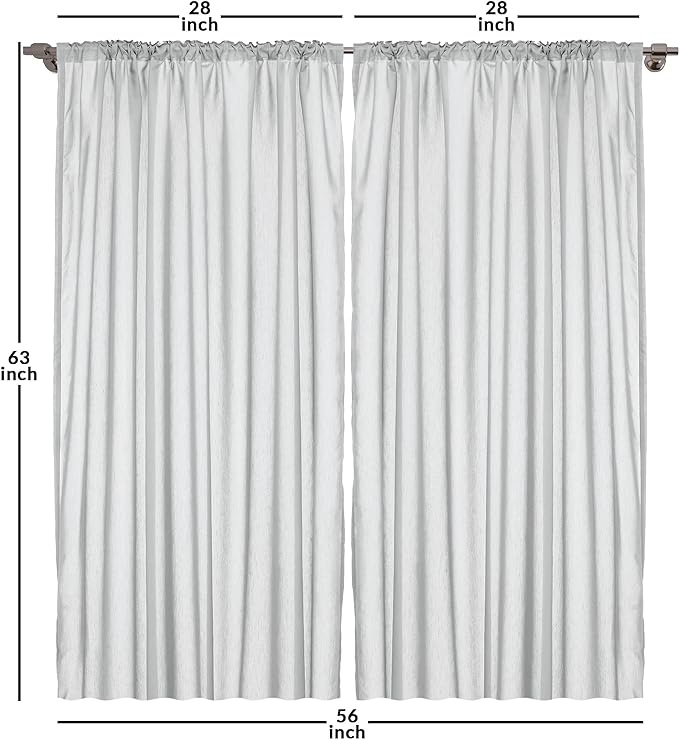 Ambesonne Abstract Window Curtains, Hand Drawn Vintage Half Circles Sun Themed Bohemian Ornamental Vibrant Pattern, Lightweight Decor 2-Panel Set with Rod Pocket, Pair of - 28" x 63", White and Yellow