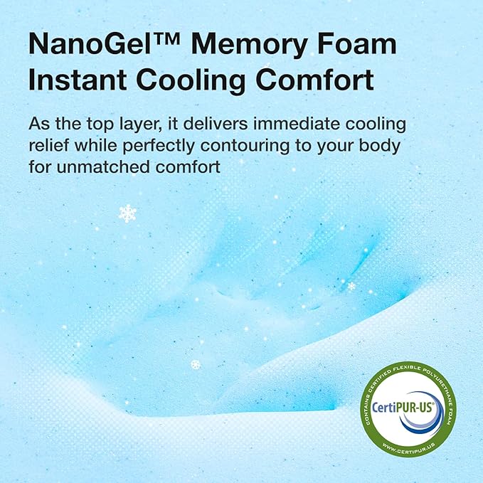 Novilla California King Mattress, 12 inch Cal King Mattress in a Box, Gel Memory Foam Mattresses for Cooling Night Sleep, Comfort Support and Pressure Relief, CertiPUR-US Certified