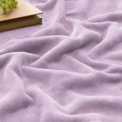 BEDELITE Fleece Blanket Twin Size Lilac Throw Blankets for Couch & Bed, 300GSM Luxury Plush Cozy Fuzzy Blanket 60x80 inches, Super Soft Warm Lightweight Throw Blanket for Travel Camping