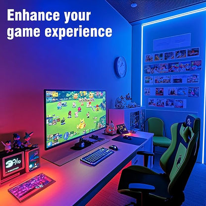 VOLIVO 100ft Led Strip Lights for Bedroom, Color Changing Led Light Strips Kit with 24 Keys IR Remote and Smart App Control, RGB Music Sync Lighting for Room, Home Decor