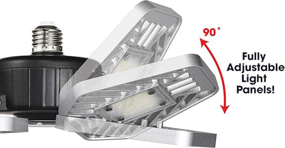 Ontel Beyond Bright LED Garage Light - Ultra-Bright, White Light that is Energy Efficient, Durable, Long-Lasting and Easy to Install (Pack of 2)