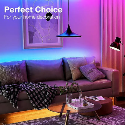 DAYBETTER LED Strip Lights 300 ft, Smart Light with App Remote Control, RGB LED Lights for Bedroom, Music Sync Color Changing for Room Home Decor Party Festival Halloween, Christmas (3 Rolls)
