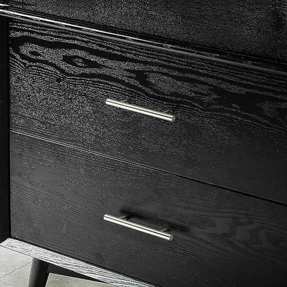 JOY DECOR 2 Pack 5 Inch Cabinet Pulls Kitchen Cabinet Handles with 3 Inch Hole Center Brushed Nickel Cabinet Hardware Stainless Steel Kitchen Drawer Pulls for Cabinets Cupboard, 76mm Hole Centers
