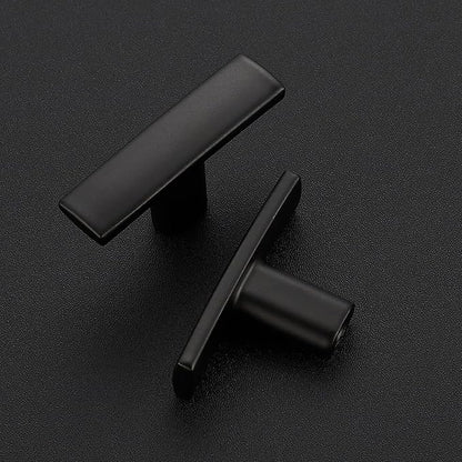 30 Pack Black Cabinet Knobs - Curved Cabinet Pulls Matte Black Knobs for Kitchen Drawer Solid Dresser Pulls for Kitchen Hardware 1-3/4 Inch Length Single Hole