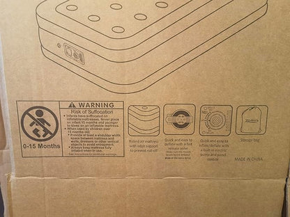 Air Mattress with Built in Pump - Upgraded Twin Blow Up Mattress, 2 Mins Quick Self Inflatable, 13"/550lbs Max, Strong Support, No Lost Air, for Camping,Home,Guests,Portable Travel
