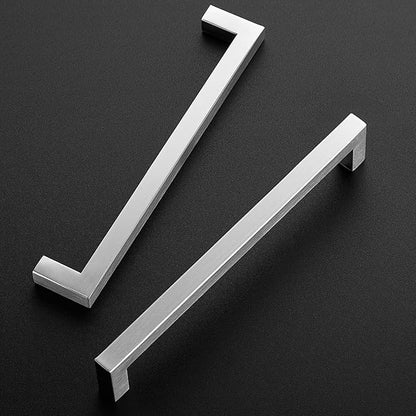 Ravinte 25 Pack 7-1/2 Inch Kitchen Square Cabinet Handles Satin Nickel Pulls Brushed Nickel Kitchen Cabinet Hardware Handles for Cupboard Drawer Pulls
