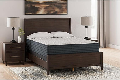 Signature Design by Ashley Hybrid 1200 12" Firm Moisture Wicking Mattress with Charcoal-Infused Gel Memory Foam and Edge Support for Pressure Relief, Temperature Regulating, Twin XL, Fiberglass Free