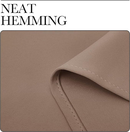 NICETOWN Cappuccino Dividers Curtains Screens Partitions, Premium Heavyweight Laundry Room Divider for Office, Vintage and Sliding, Including Silver Ring Top (1 Panel, 20ft Wide x 7ft Long)