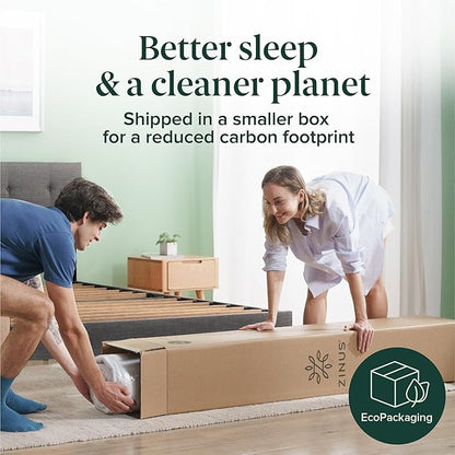 ZINUS 8 Inch Spring Sensation Hybrid Mattress [New Version], Queen, Fiberglass Free, Medium Firmness, Durable Support, Certified Safe Foams & Fabric, Mattress in A Box