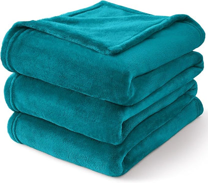 BEDELITE Fleece Blankets Queen Size Bluebird Throw Blankets for Bed, Luxury Plush Cozy Fuzzy Blanket 90x90 inches, Super Soft Warm Lightweight Throw Blanket All Seasons Suitable