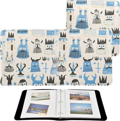 xigua Scandinavian Viking Photo Album Self Adhesive Scrapbook with 20 Detachable Sheet, DIY Album for Family Wedding Anniversary Baby Vacation Travel