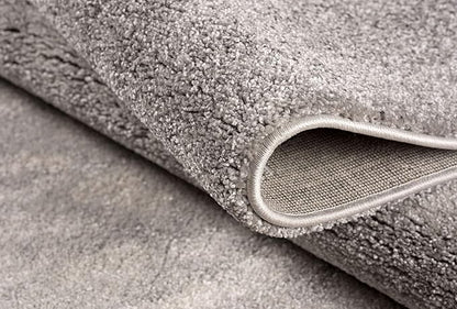 RUG BRANCH New Zealand Plush 4' x 6' (3'9" X 5'6") Modern Indoor Area Rug, Contemporary, Grey Beige - Living Room, Bedroom, Dining Room, and Kitchen