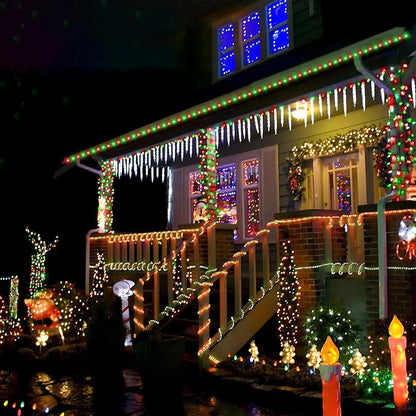 200ft LED Rope Lights Outdoor, 1440 LED Connectable and Flexible Tube Lights with 8 Modes, Waterproof LED Rope Lighting for Garden Patio Pool Bedroom PartyIndoor Outdoor Christmas Decor (Red & Green)