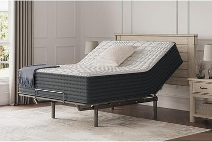 Signature Design by Ashley Hybrid 1300 13 Inch Plush Gel Memory Foam Mattress with Edge Support for Pressure Relief, Queen, Fiberglass Free, Mattress in A Box