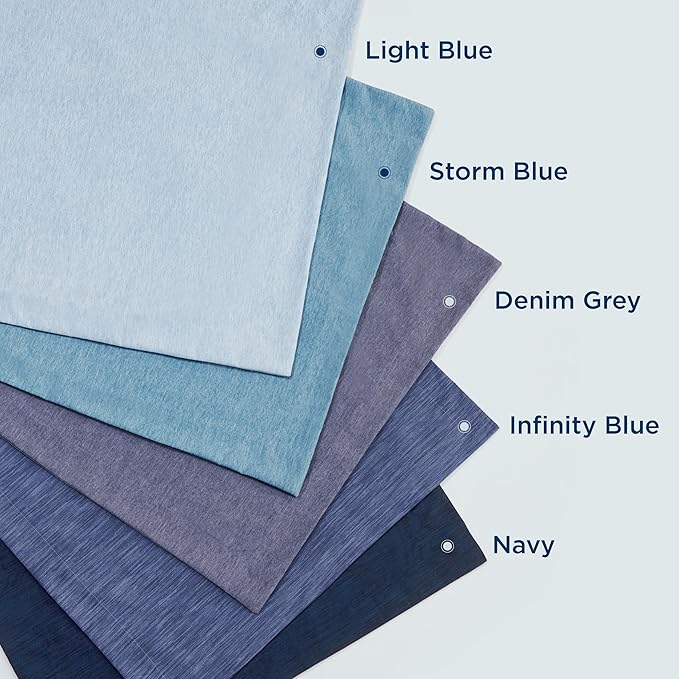 Bedsure Full Comforter Set - Denim Grey Soft Bedding for All Seasons, Cationic Dyed Bed Set, 3 Pieces, 1 Full Size Comforter (82"x86") and 2 Pillow Shams (20"x26"+2")