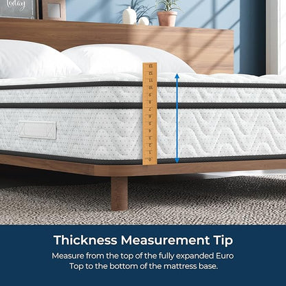 Vesgantti XL Twin Mattress 12 Inch, Fiberglass-Free | Cool Sleep Hybrid Mattress in a Box - Memory Foam & Pocket Springs, Ergonomic Design, Pressure Relief, Medium Firm Feel, 39"*80"*12"