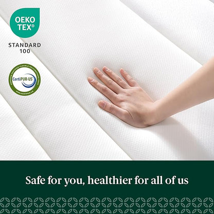 ZINUS 12 Inch True Support Hybrid Mattress [New Version], Queen, Fiberglass Free, Medium Feel, Motion Isolation, Certified Safe Foams & Fabric, Mattress in A Box