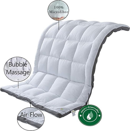 Mattress Topper Queen & Mattress Pad Protector - Quality Plush Luxury Down Alternative Pillow Top - 2inch Extra Thick Mattress Cover(60"x80")