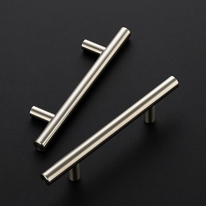 Ravinte 5 Pack 6 inch Cabinet Pulls Brushed Nickel Stainless Steel Kitchen Cupboard Handles Cabinet Handles, 3.5 inch Hole Center