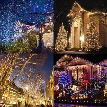 2 Pack 36ft 100 LED Battery Operated String Lights with Remote Timer Waterproof 8 Modes String Lights for Bedroom, Garden, Easter, Party, Christmas Indoor and Outdoor Decorations -Multicolor