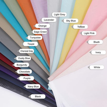 OVZME Ivory Bedroom Curtains 2 Panel Sets 90 Inch Length, 59 Inch Extra Wide Light Filtering Light Weight Soft Window Treatment Panels for Study Room Living Room Guest Room, 59Wx90L Inches
