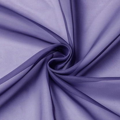 Aiyufeng Purple Sheer Curtains 63 Inch Length 2 Panels Set, Light Filtering Airy Rod Pocket Purple Window Curtain Treatment Drapes for Kitchen Bedroom Living, Each 40Wx63L Inches