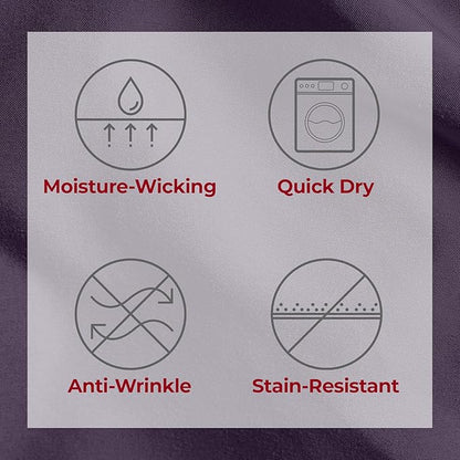 Mellanni Extra Deep California King Sheets - 4 PC Iconic Collection Bedding - Hotel Luxury, Ultra Soft, Cooling Bed Sheets - Wrinkle, Fade, Stain Resistant (Cal King, Purple)