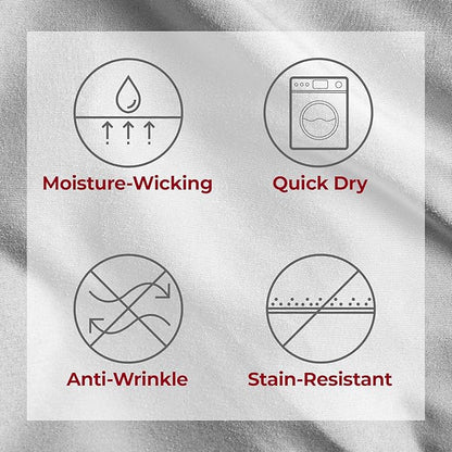 Mellanni Extra Deep Split King Sheets - 5 PC Iconic Collection Bedding - Hotel Luxury, Ultra Soft, Cooling Bed Sheets - Wrinkle, Fade, Stain Resistant (Split King, Light Gray)