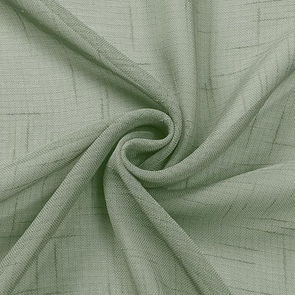 Aiyufeng Kirei Sage Green Linen Sheer Curtains 84 Inch Length 2Panels Set, Flax Textured Semi Sheer Vertical Drapes Privacy with Light Filter for Home Office/Farm House, W40 x L84, Sage Green, 1 Pair