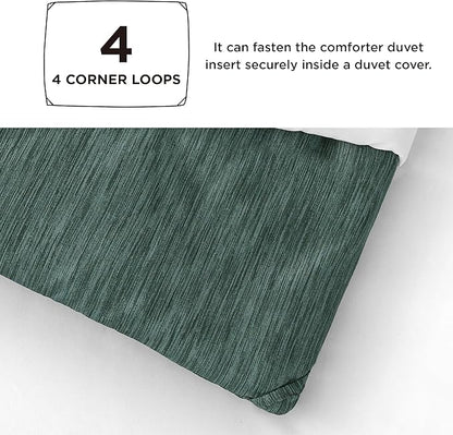 Bedsure King Size Comforter Set - Emerald Green Soft Bedding for All Seasons, Cationic Dyed Bed Set, 3 Pieces, 1 King Size Comforter (104"x90") and 2 Pillow Shams (20"x36"+2")