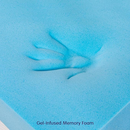 Subrtex Mattress Topper, Memory Foam Mattress Topper, Gel-Infused Memory Foam Topper for Side Stomach Sleepers, Breathable Bed Toppers (3 Inch, Full)