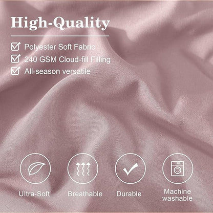Monbix Full Comforter Set - 7 Pieces Bed in a Bag Full Size Bedding Sets with Comforters, All Seasons Down Alternative Comforter with Sheets,Pillowcases & Shams