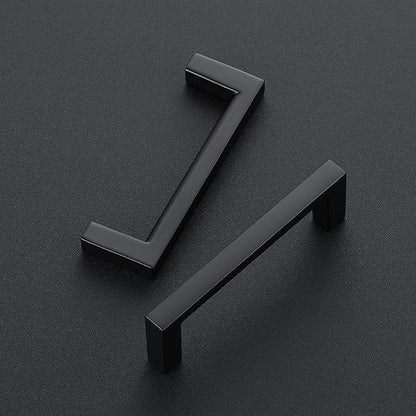 Ravinte 15 Pack Matte Black Cabinet Pulls, 3 Inch (76mm) Hole Center Slim Kitchen Handles, Square Drawer Pulls for Cabinets & Cupboards, Hardware