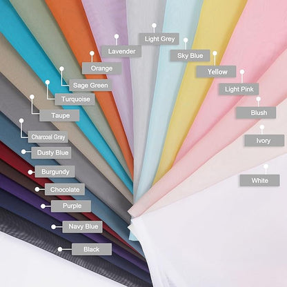 Chyhomenyc Black Sheer Curtains 96 Inches Long 2 Panels, Light Filtering Black Curtains for Living Room, Soft Gentle Voile Rod Pocket Bedroom Window Drapes, 59Wx96L Inch, 2PCS