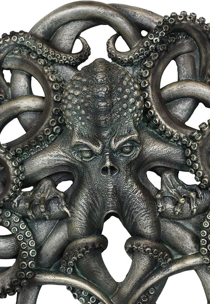 Ebros Gift Norse Viking Scandinavian Colossal Sea Monster Kraken Octopus Decorative Wall Plaque 12" Tall Hanging Decor Figurine Cephalopod Tentacles Aquatic God Myth And Legends