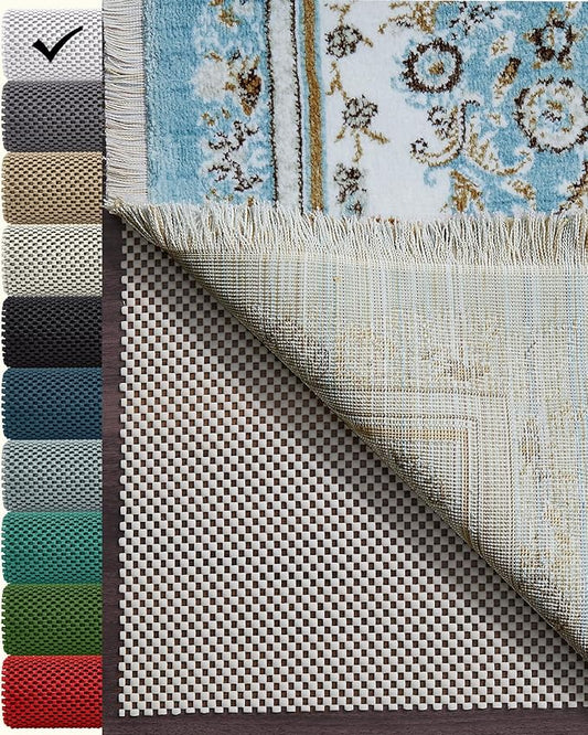 Veken Non Slip Rug Pad Gripper 8 x 10 Feet Extra Thick Pads for Any Hard Surface Floors, Keep Your Rugs Safe and in Place, Under Carpet Anti Skid Mat