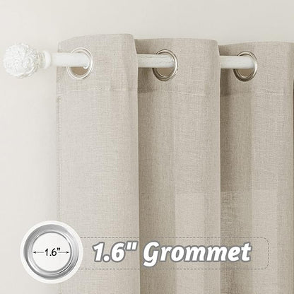 RYB HOME Sheer Backdrop Curtain - Patio Sliding Glass Door Curtains, Sun Light Diffusing Extra Wide Drapes for Office Living Room Bedroom School Dorm, Angora, W 100 inch x L 95 inch, 1 Panel