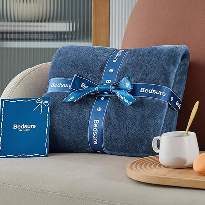 Bedsure GentleSoft Fleece Blankets King Size Mineral Blue - Bed Blanket Soft Lightweight Plush Cozy Fuzzy Luxury Microfiber, 108x90 inches