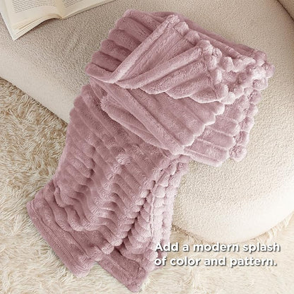 Bedsure GentleSoft Pink Twin XL Blanket for Bed - Cozy Soft Blankets for Women, Cute Small Fleece Throws for Girls, Birthday Gifts for Women Decor Gifts for Mom, 66x90 Inches