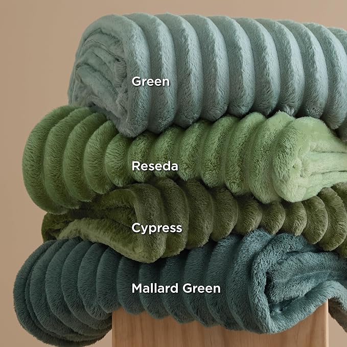 Bedsure GentleSoft Sage Green California King Size Blanket for Bed - Cozy Soft Blankets for Women, Cute Large Throws for Girls, 102x96 Inches