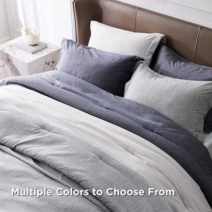 Bedsure Super King Comforter Set - Grayish White Soft Bedding for All Seasons, Cationic Dyed Bed Set, 3 Pieces, 1 Super King Size Comforter (120"x120") and 2 Pillow Shams (20"x36"+2")