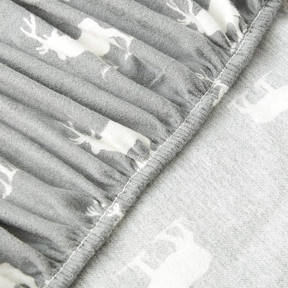Eddie Bauer - Queen Sheets, Cotton Flannel Bedding Set, Brushed For Extra Softness, Cozy Home Decor (Elk Grove, Queen)