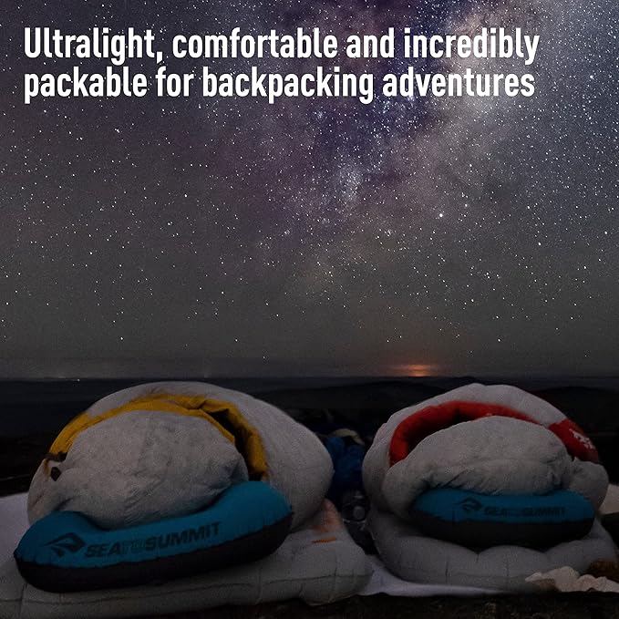 Sea to Summit Aeros Ultralight Inflatable Camping and Travel Pillow, Regular (14.2 x 10.2) Grey