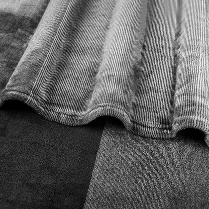 PAVILIA Black Ombre Fleece Throw Blanket for Couch, Soft Flannel Blanket for Sofa Bed Room, Plush Lightweight Dark Gray Black Gradient Blanket, Cozy Microfiber Decorative Gift Throw, 50x60